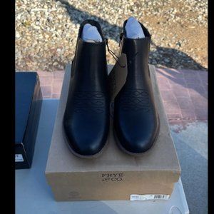 Frye and Co Black Leather Booties